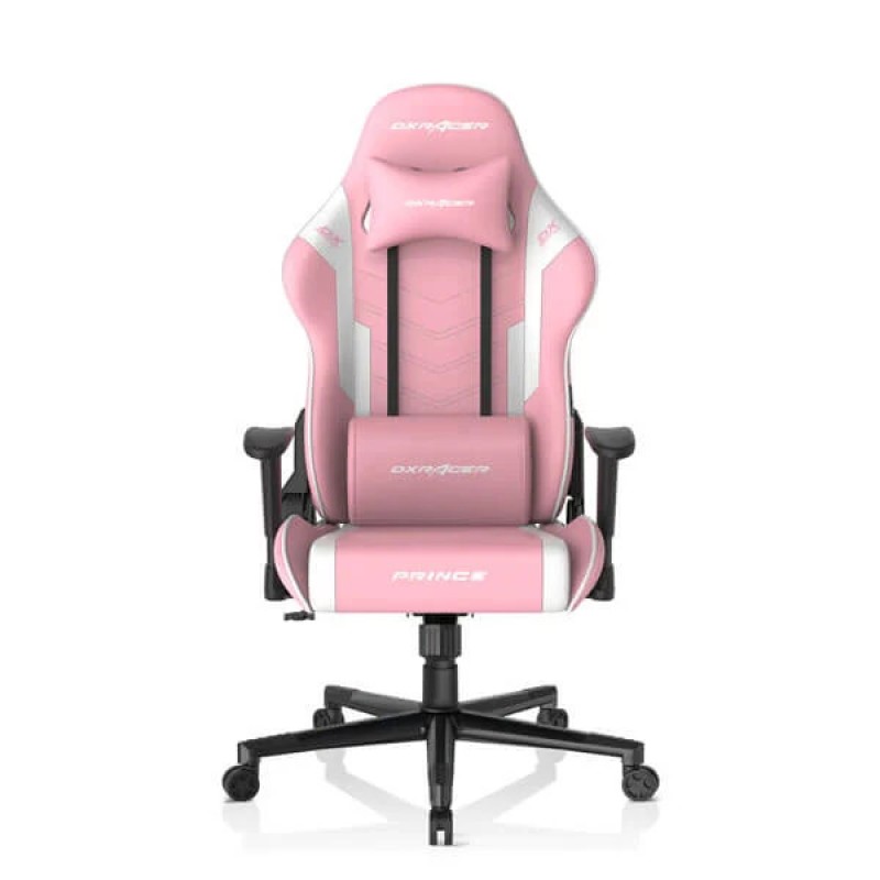 DXRacer P132 Prince Series Gaming Chair Pink-White